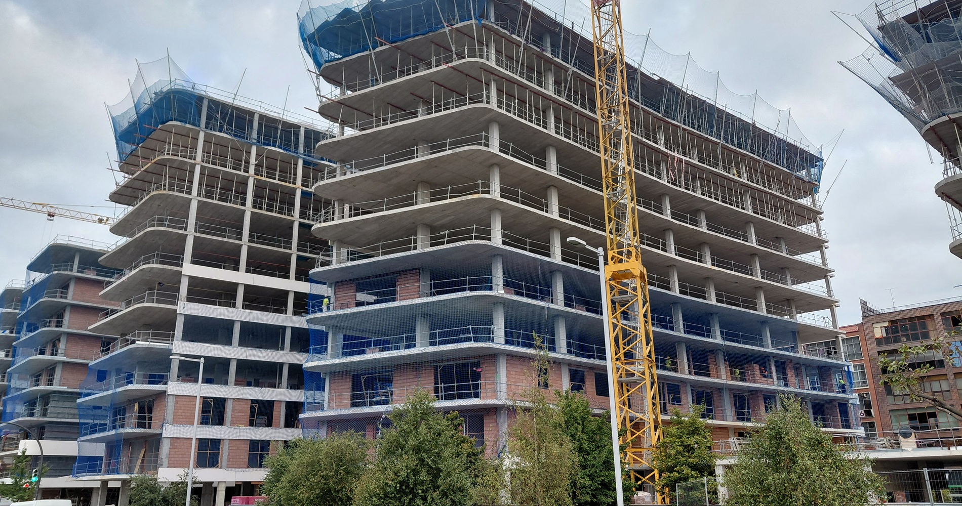 Vista general de las obras.