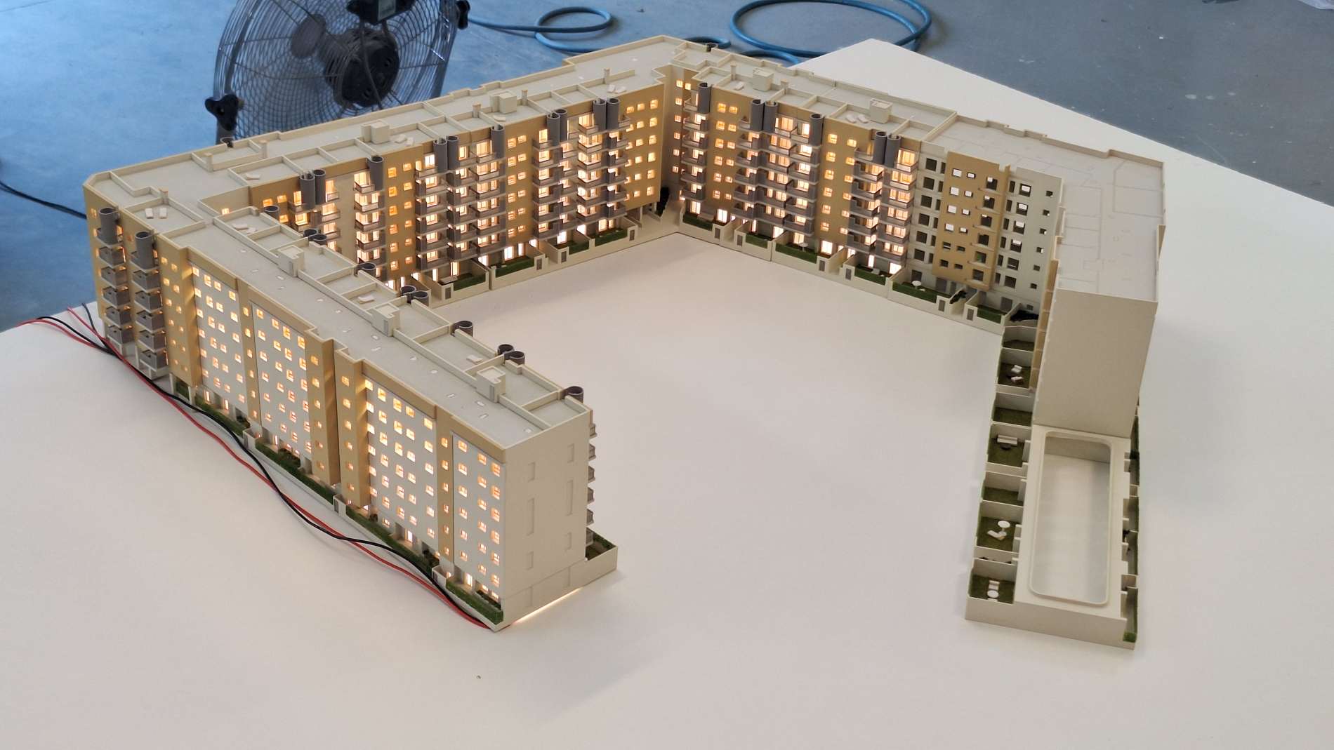 Maqueta de la promoción Canelia Cartagena expuesta en Espacio Mediterráneo