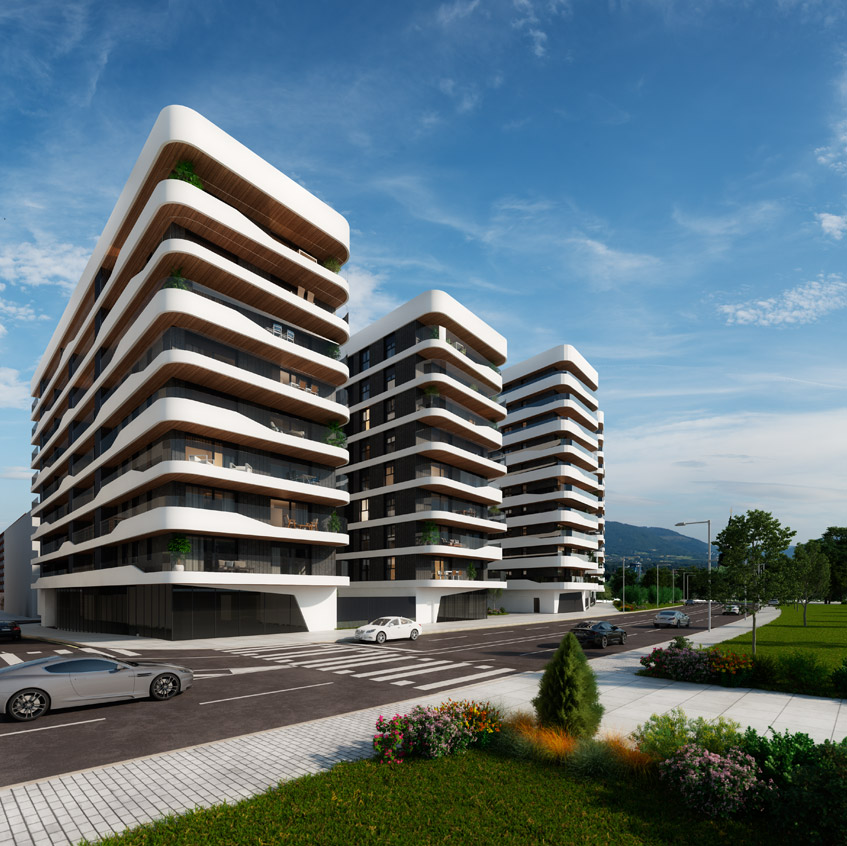 Vista exterior de la promoción